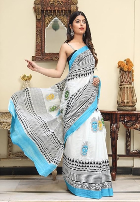 Handicrafts Printed Cotton Saree